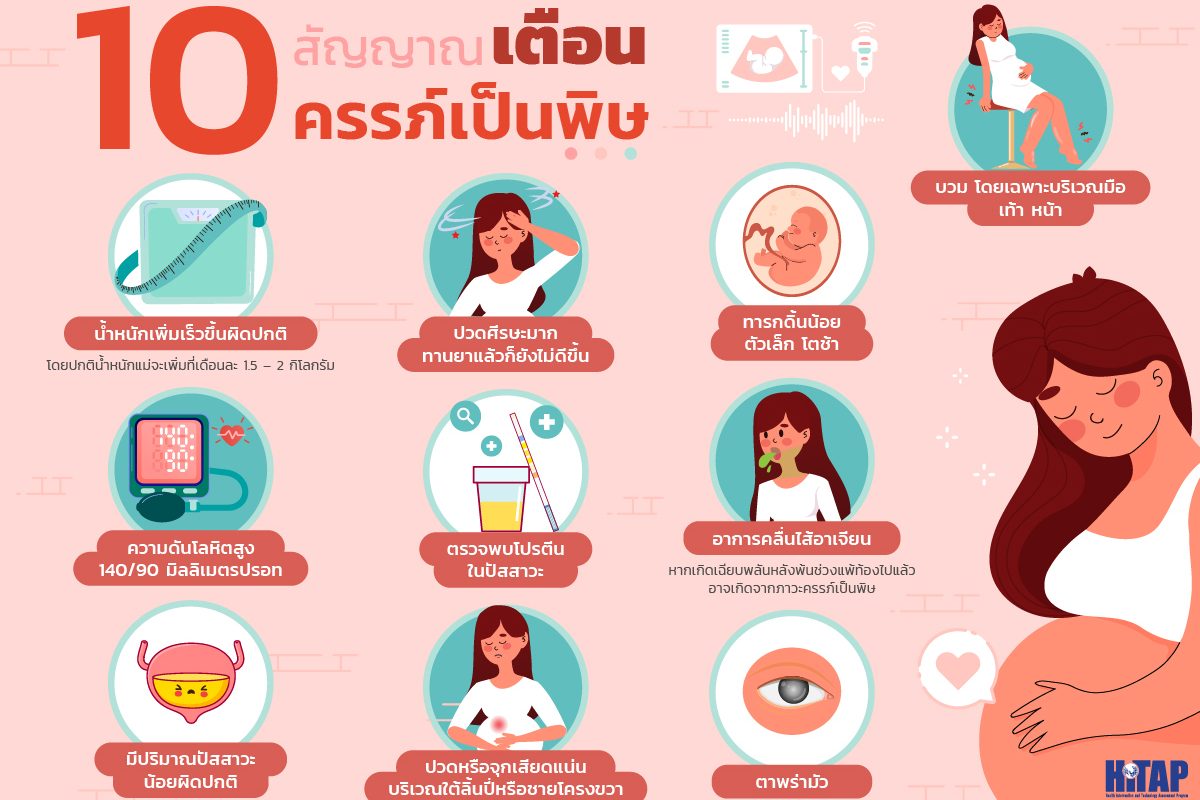 10 สัญญาณเตือนครรภ์เป็นพิษ