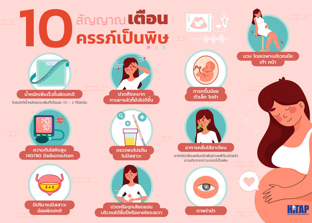 10 สัญญาณเตือนครรภ์เป็นพิษ
