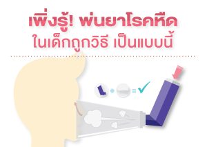 เพิ่งรู้! พ่นยาโรคหืดในเด็กถูกวิธี.. เป็นแบบนี้??