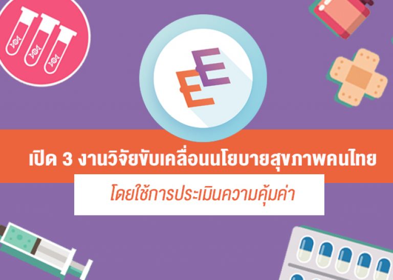 เปิด 3 โครงการวิจัยขับเคลื่อนนโยบายสุขภาพเพื่อคนไทยโดยใช้การประเมินความคุ้มค่า