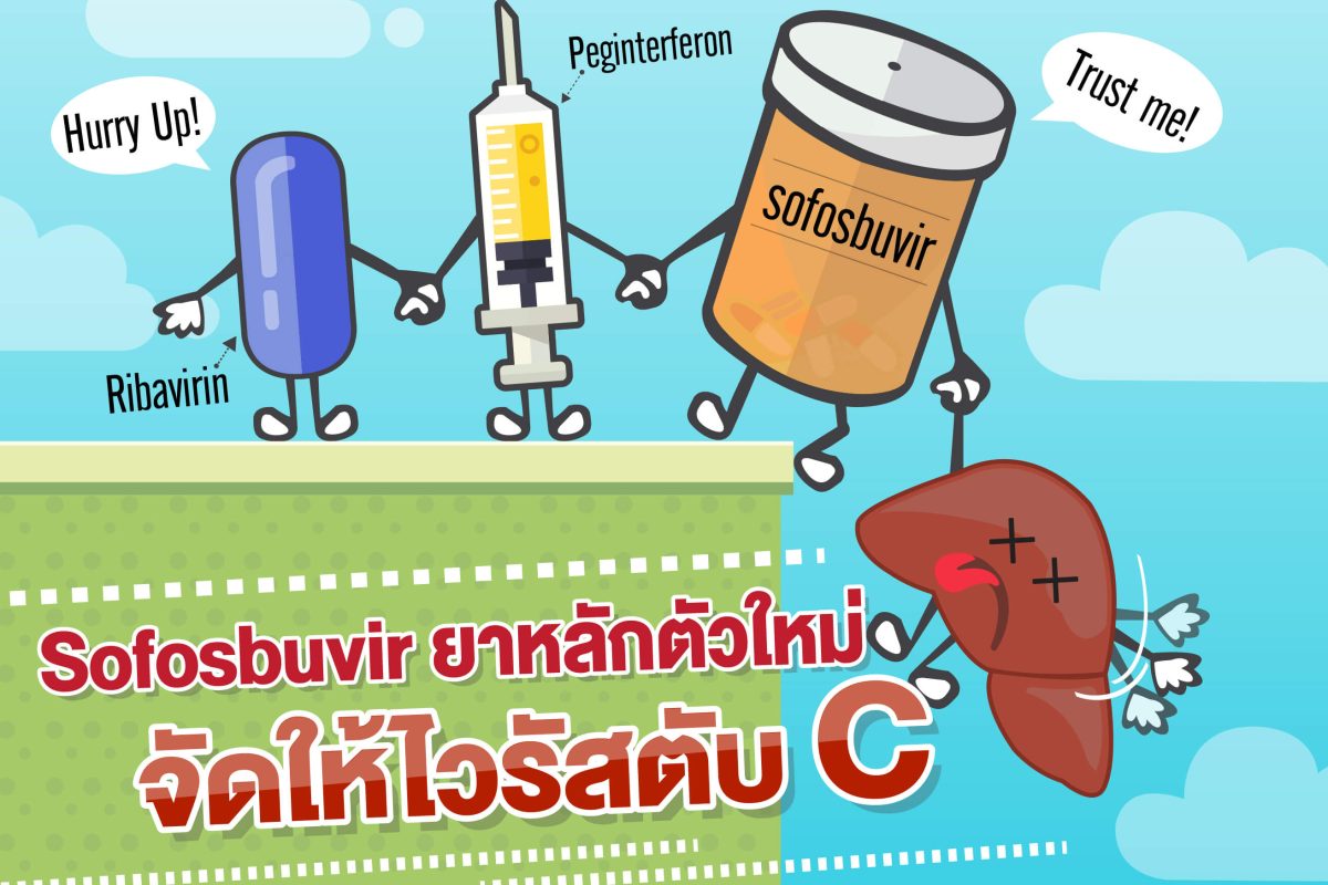 โซฟอสบูเวียร์ (sofosbuvir) ตัวยาสำคัญในการรักษาไวรัสตับอักเสบซีสูตรใหม่