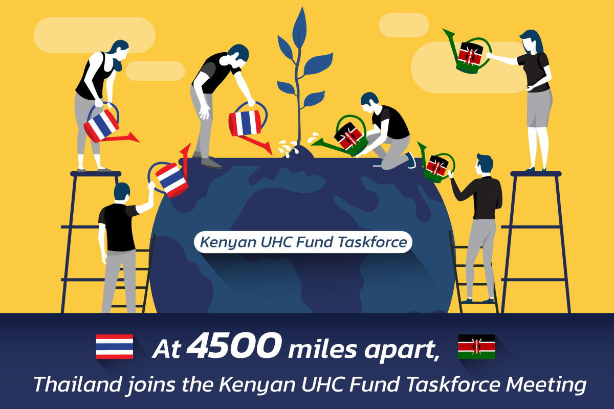 At 4500 miles apart, Thailand joins the Kenyan UHC Fund Taskforce Meeting