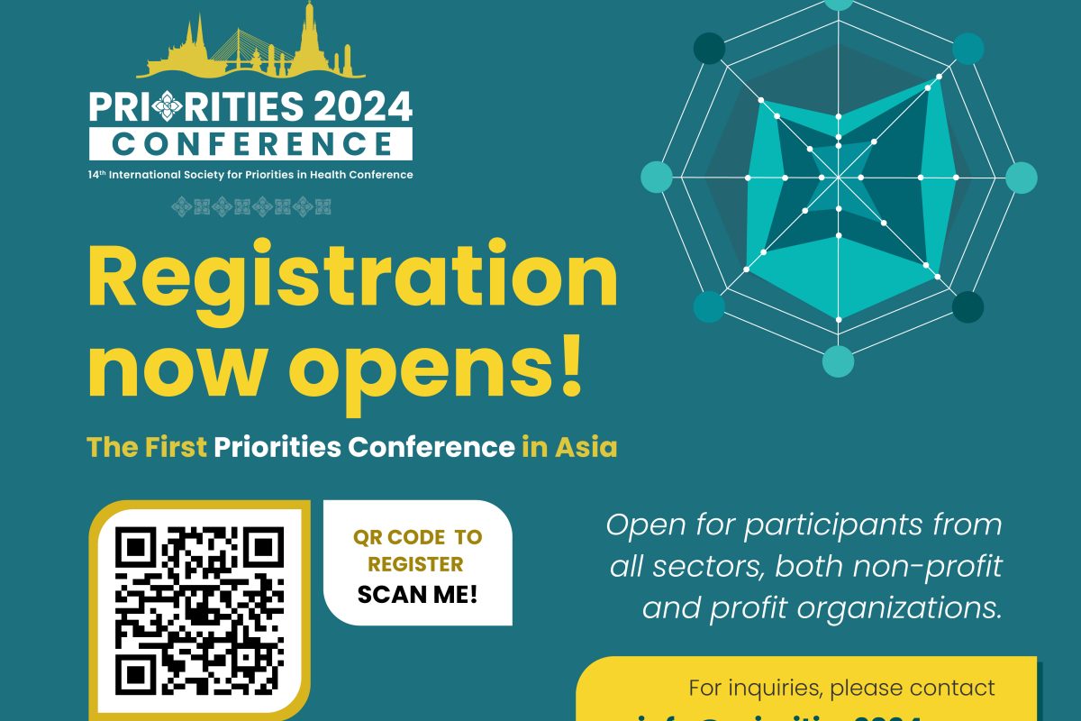 HITAP ได้รับเกียรติเป็นเจ้าภาพจัดงานประชุมวิชาการ Priorities 2024 Conference ครั้งที่ 14 วันที่ 8-10 พ.ค. 2567