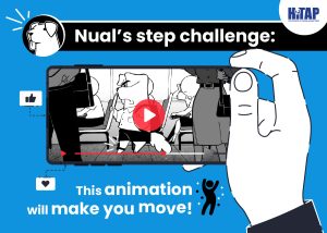 Nual’s step challenge: this animation will make you move!
