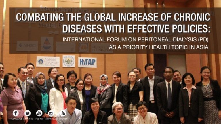 Combating the Global Increase of Chronic Diseases with Effective Policies: International Forum on Peritoneal Dialysis (PD) as a Priority Health Topic in Asia