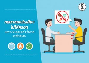 อดอาหารหลอกหมอวันเดียวไม่ได้หรอก เพราะเค้าตรวจค่าน้ำตาลเฉลี่ยสะสม