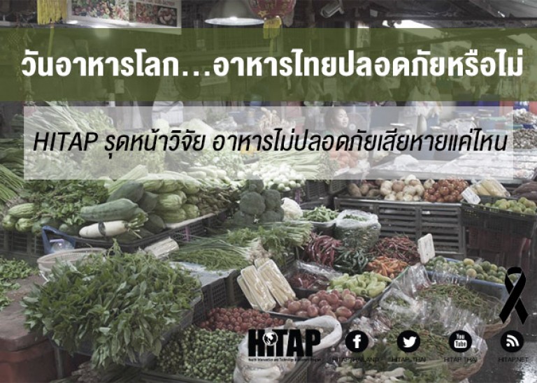วันอาหารโลก HITAP รุดหน้าวิจัย “อาหารไม่ปลอดภัย” มีค่าเสียหายอะไรบ้าง?
