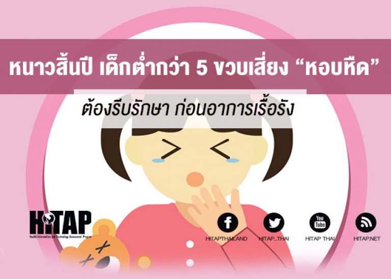 หนาวสิ้นปีเสี่ยง “โรคหืด” เด็กต่ำกว่า 5 ปีวินิจฉัยยาก อาการเรื้อรังร้ายลึกหากไม่รีบรักษา