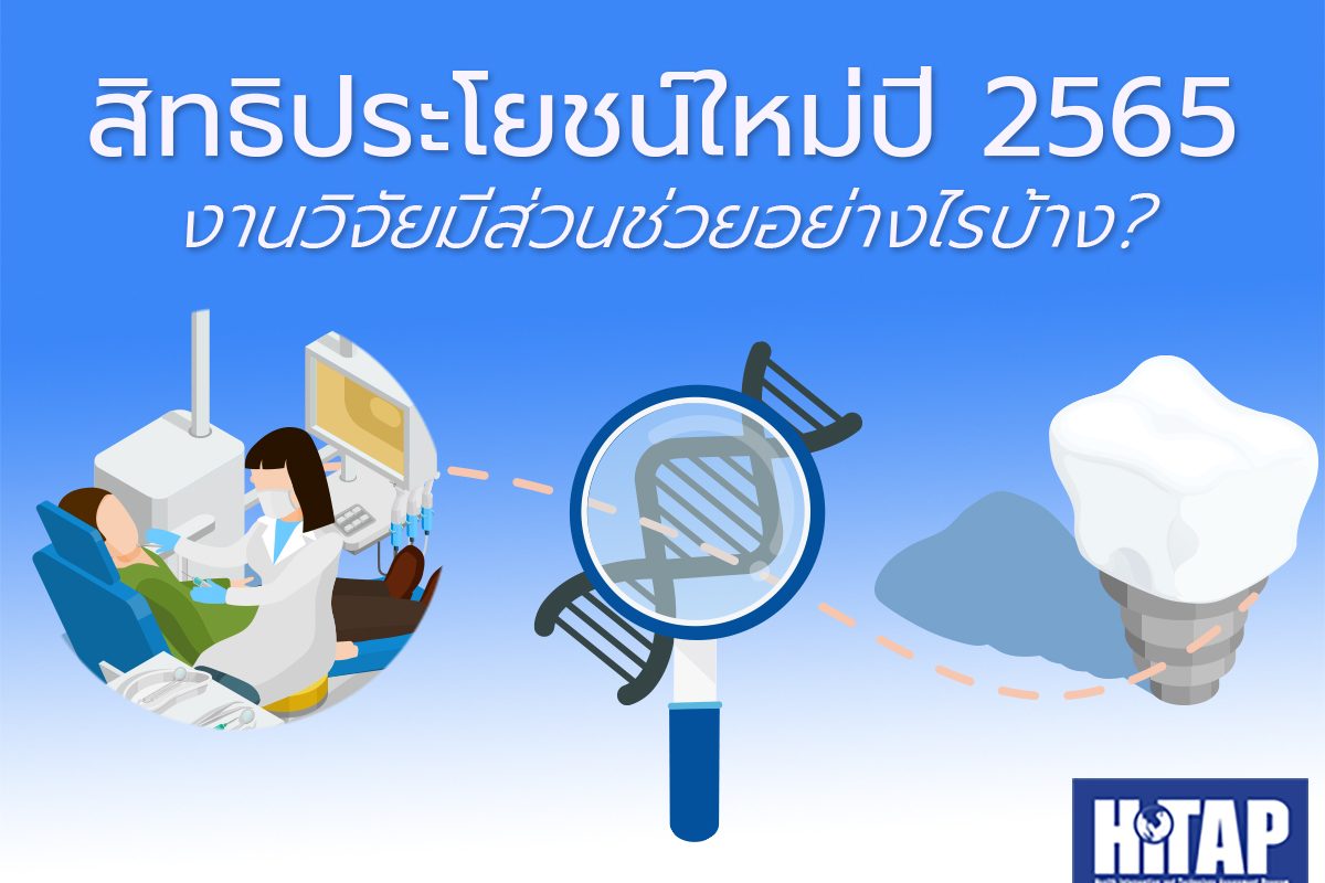 สิทธิประโยชน์ใหม่ปี 2565 งานวิจัยมีส่วนช่วยอย่างไรบ้าง?