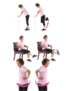 โปสเตอร์: วิธีการออกกำลังเพื่อป้องกันการหกล้ม