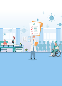 รายงานการประเมินการเตรียมความพร้อมเพื่อรับมือต่อการระบาดของโรคติดเชื้อ COVID-19 ของสถานพยาบาลโดยใช้กลไกและระบบสนับสนุนของยุทธศาสตร์ความปลอดภัยของผู้ป่วยและบุคลากรสาธารณสุข พ.ศ. 2561-2564