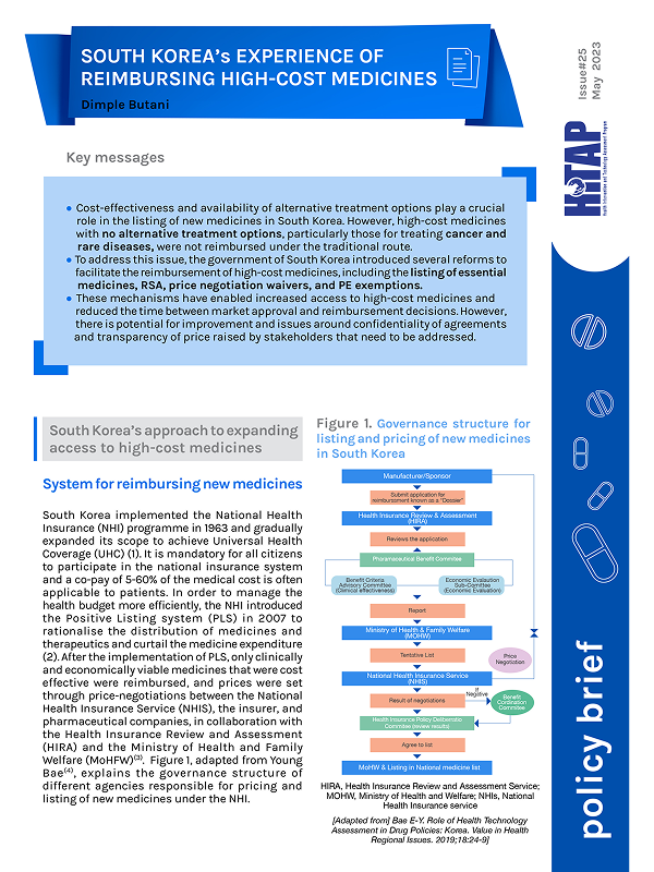 South Korea’s Experience of Reimbursing High-Cost Medicines