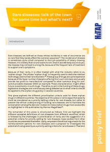 Rare diseases – Talk of the Town for Some Time but What’s Next?