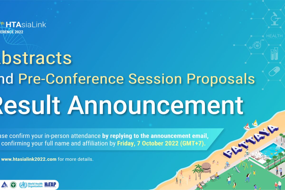 HTAsiaLink 2022: Result Announcement & Last Day for Early Bird Registration