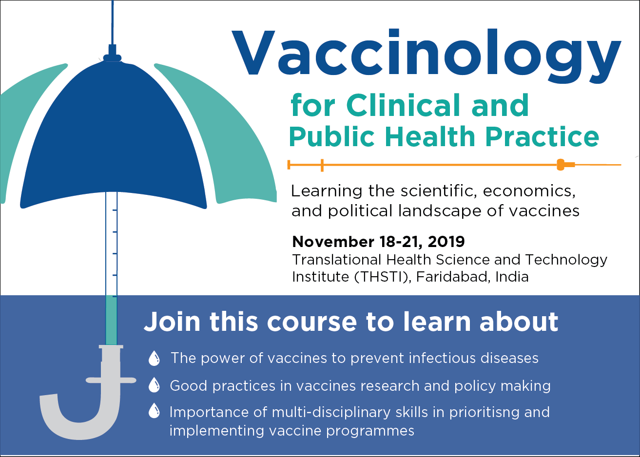 Join us in the Vaccinology Workshop on November 18-21 in India!